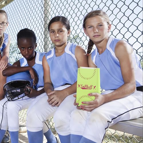 Softball Gift Bags - 20 Pack Party Favor Bags with Stickers