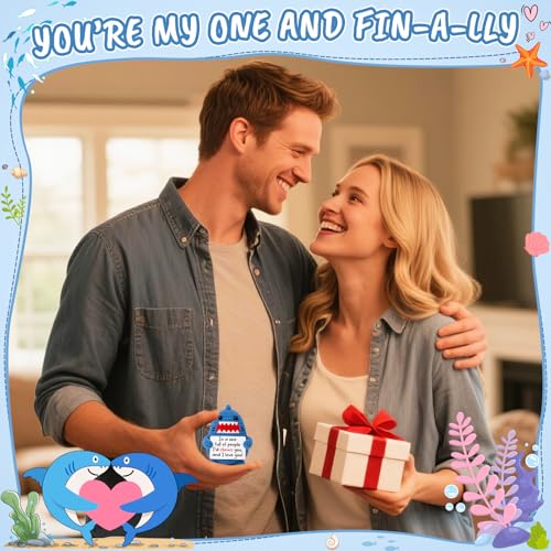 Crochet Shark Gift for Couples - Romantic Anniversary & Valentine's Idea