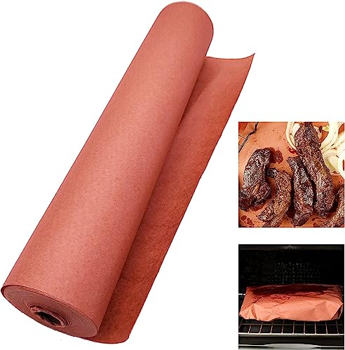 Pink Butcher Paper Roll, 12" x 60', Unwaxed for Smoking Meat