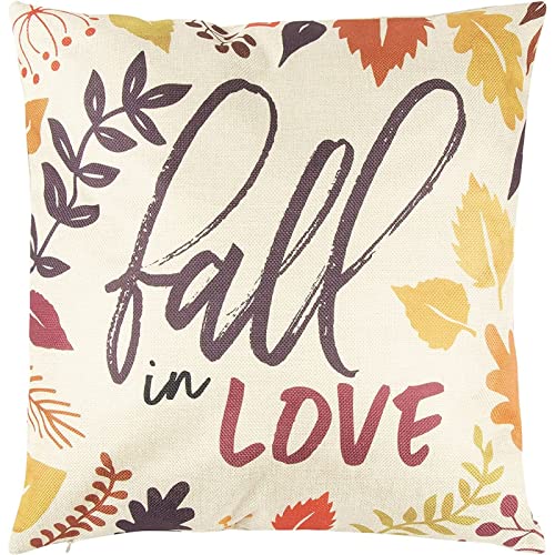Juvale Fall Throw Pillow Covers, 17x17 Inch Autumn Decorative Set of 4