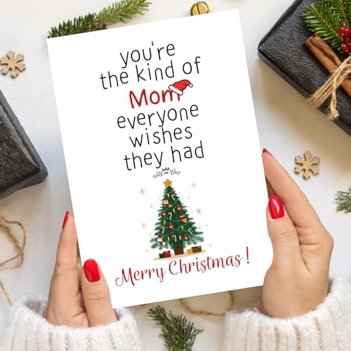 Warm Christmas Card for Mom | Cute Merry Christmas Card