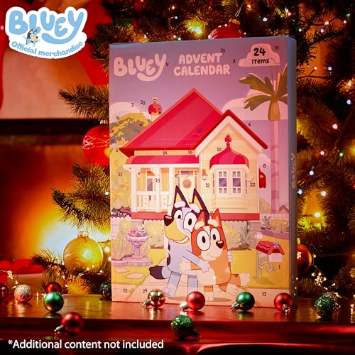 Bluey Kids Advent Calendar 2026 with Stationery & Toys - Holiday Gift for Children