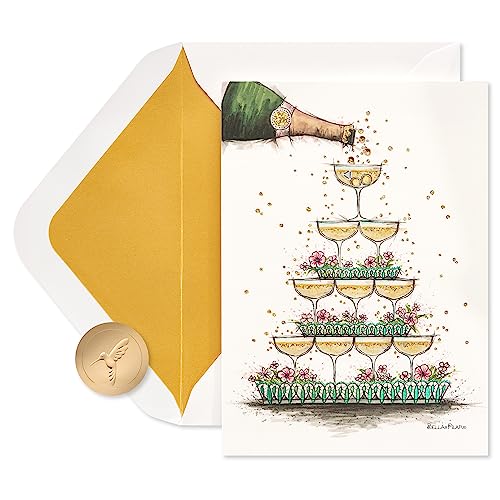 Papyrus Wedding Card - Overflowing with Love, Bella Pilar Design