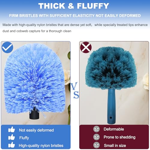 Cobweb Duster Head for Indoor & Outdoor Cleaning - 6.5" x 8.5"