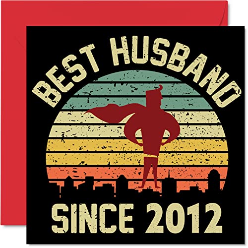 14th Anniversary Card for Husband - Best Husband Since 2012