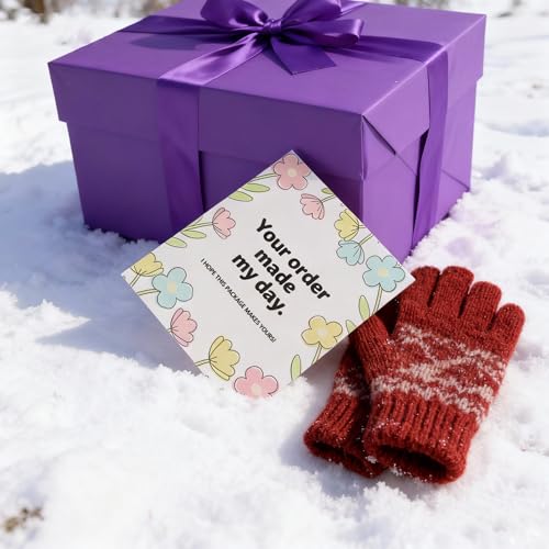 160-Pack Floral Thank You Cards for Small Business - 3" x 3.5" Packaging