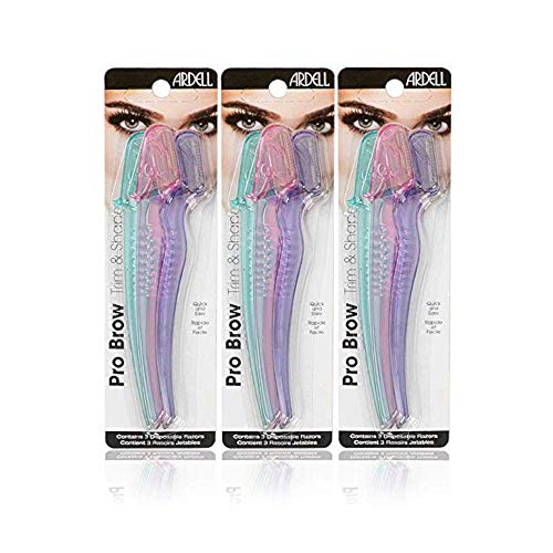 Ardell Brow Trim and Shape Grooming Razors 9 Count