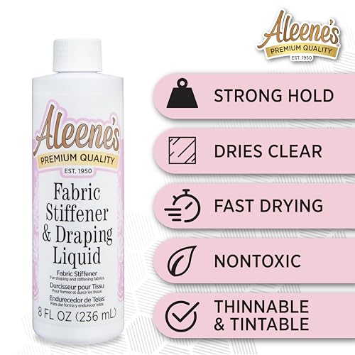 Aleene's Fabric Stiffener - Quick Drying, Nontoxic, 8 oz
