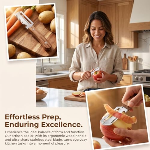 Ergonomic Multi-Functional Vegetable Peeler with Bottle Opener - 2 PCs