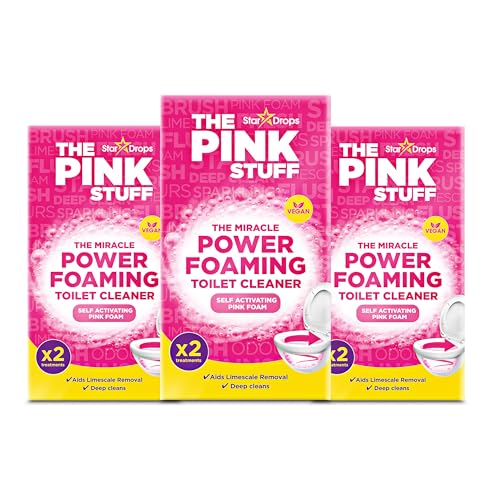 Stardrops The Pink Stuff Miracle Foaming Toilet Cleaner, 7oz (Pack of 3)