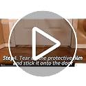 DOHUG 39-Inch Adhesive Door Draft Stopper - Weatherproof Door Sweep (Black)