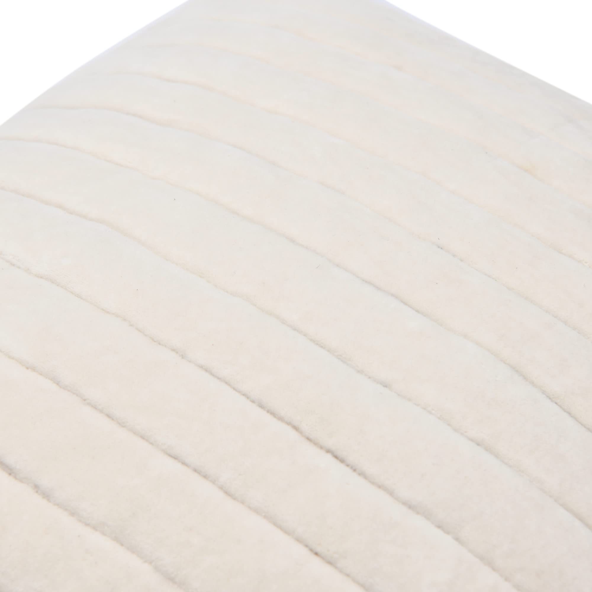 20" Square Quilted Velvet Pillow Cover with Channel Stitch