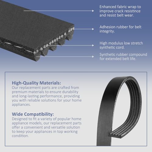 MaxLLTo R15364B Vacuum Belt for Rexair Rainbow PN12 Powerheads