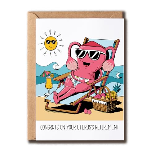 Funny Hysterectomy Retirement Card - Congrats on Your Uterus