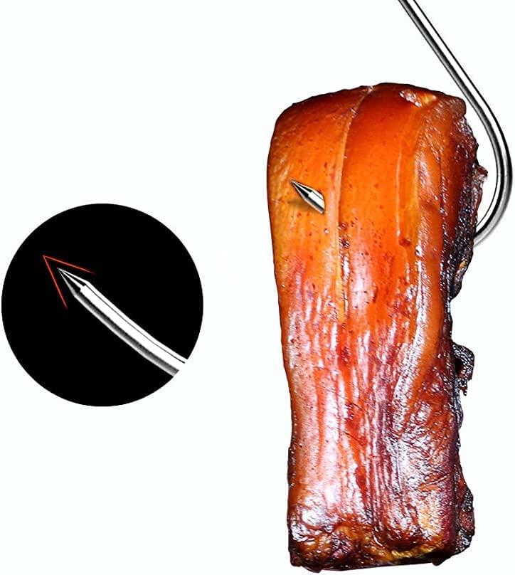 Premium Stainless Steel Meat Hooks - 20PCS S-Shaped 5.9in for BBQ & Drying