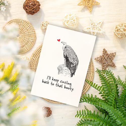 Funny Anniversary Card with Cheeky Pun - I'll Keep Circling Back to That Booty