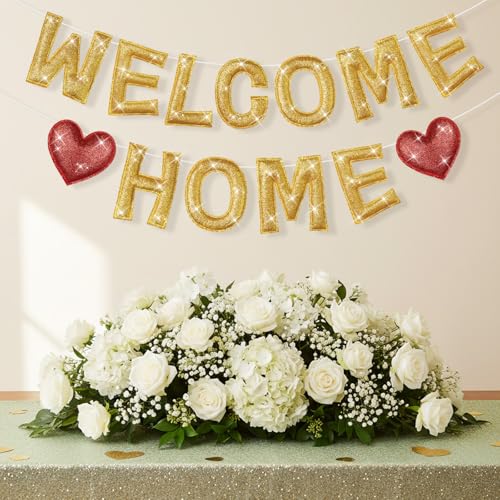 Colorful Rainbow Welcome Home Banner - Pre-strung Felt Garland