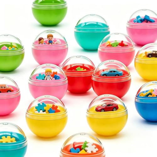 30pcs Translucent Empty Vending Machine Capsules - 28mm Gumball Containers