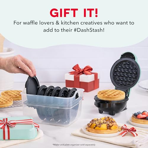 Dash MultiMaker Mini Waffle Plates - Crown & Rainbow Nonstick 2-Pack
