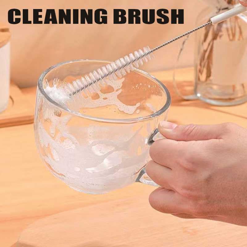 5-Piece Straw Cleaning Brush Set - Durable Stainless Steel for Cups & Bottles