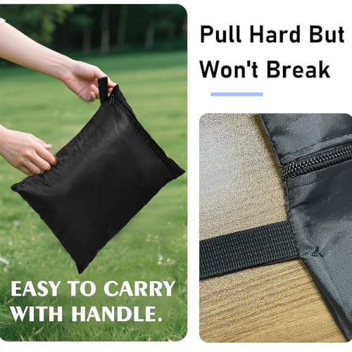 3 Pack Clothes Baby Diaper Wet Dry Bags Waterproof Reusable,12"x16",Durable Polyester Fabric with Waterproof Tape,Swim Wet Swimsuit & Towel Sack for Gym Beach Travel,with Handle and Zipper,Black