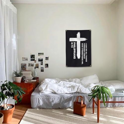 Philippians 4:13 Christian Flag - 2x3 ft Inspirational Decor