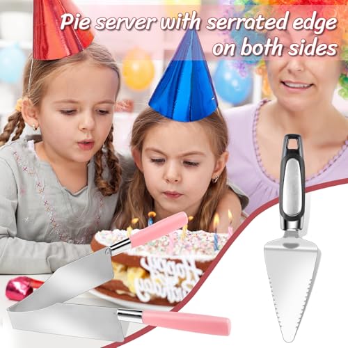 Stainless Steel Cake Slicer and Server Set - 2 Pcs