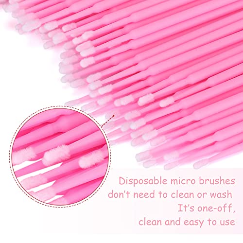 G2PLUS Micro Swabs 100PCS Disposable Applicator Brushes for Eyelash Extensions & Makeup