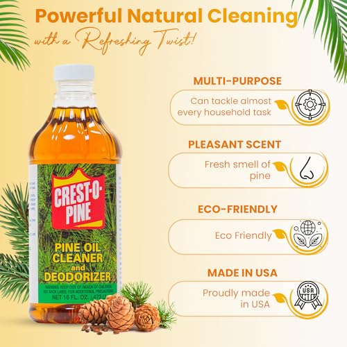 Crest-O-Pine Concentrated Pine Oil Cleaner & Deodorizer (2 x 16 fl oz)