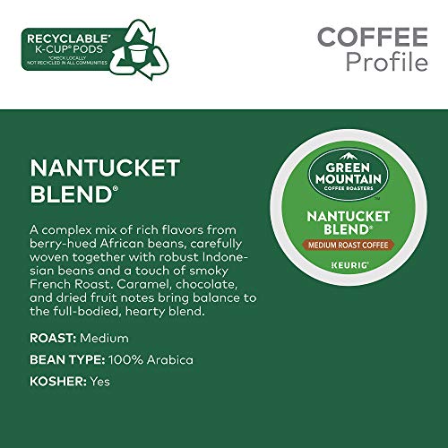 Green Mountain Coffee Roasters Nantucket Blend K-Cup Pods, Medium Roast, 48 Count