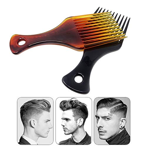Honbay Plastic Hair Pick Combs 2PCS for Curly and Afro Hair Styling