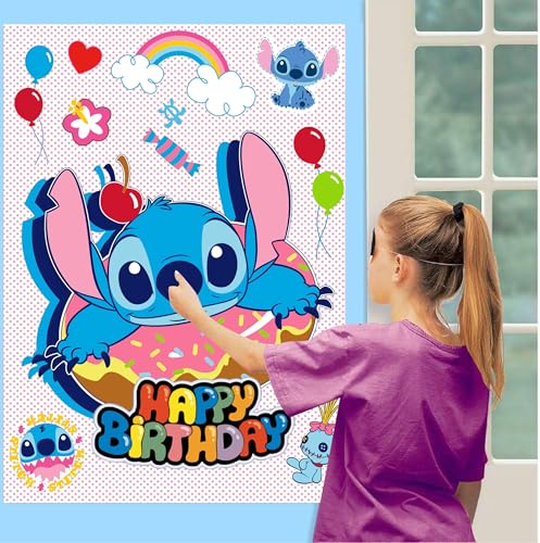 Pin The Nose Party Game Set for Kids - Fun Birthday Activity