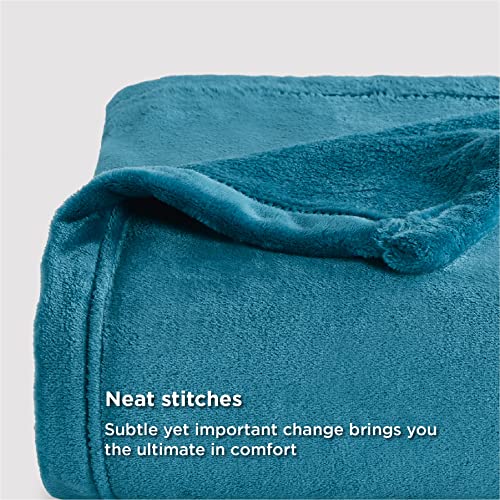 Bedsure King Size Fleece Blanket - Soft Lightweight Plush Bed Blanket, Teal