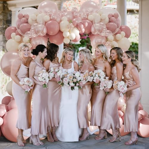 Dusty Pink Balloon Arch Kit - Light Pink Garland for Parties
