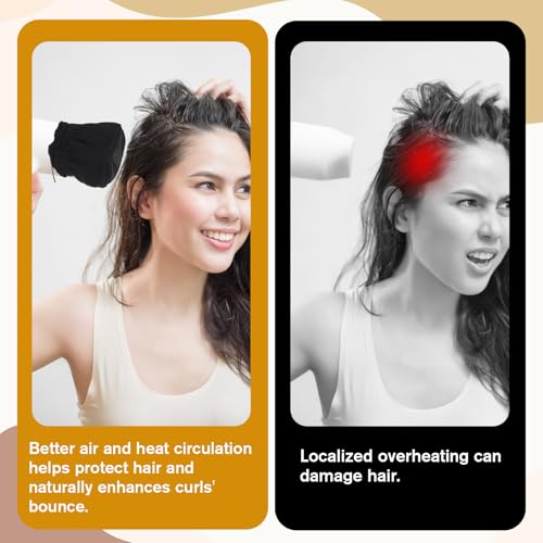 Exircy Portable Travel Hair Diffuser Sock - Foldable Universal Attachment for Curly Hair