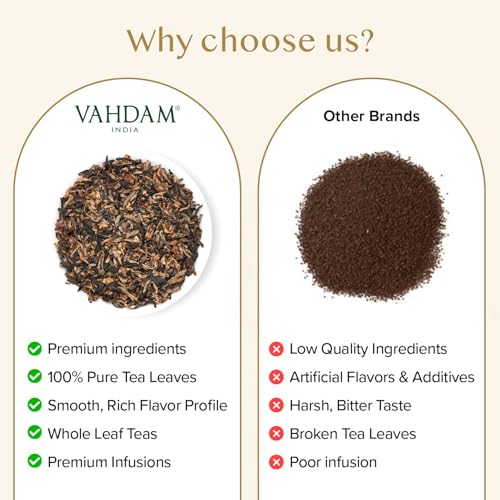 VAHDAM Assam Gold Second Flush Black Tea - Premium Loose Leaf, 50+ Cups