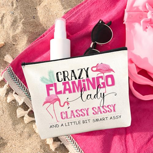 VeloKomo Flamingo Waterproof Makeup Bag - Travel Cosmetic Pouch