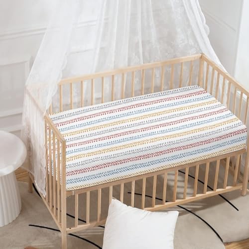 Colorful Arrow Fitted Crib Sheets - Soft Polyester for Baby