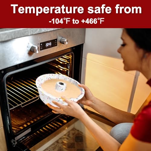 Saphe 10-Inch Silicone Cake Pan - Non-Stick Round Baking Mold