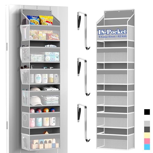 PAULONE Heavy Duty Over the Door Organizer with 6 Pockets