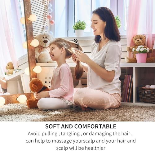 2-Piece Large Wide Tooth Hair Comb Anti-Static Styling Tool for Wet Curly Hair