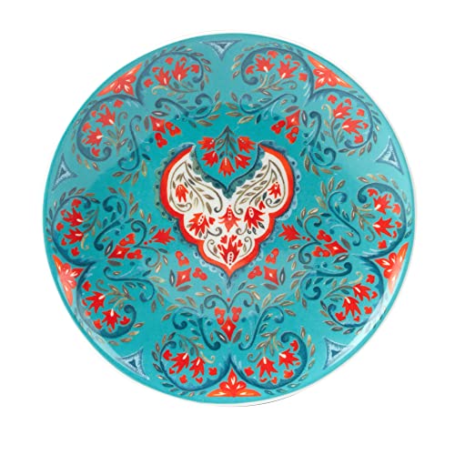 Certified International Francesca 6" Canape/Luncheon Plates, Assorted Designs, Large, Set of 6