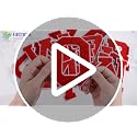 5PCS 4.5" Varsity Letter Patches Red Chenille Iron On Letters Patch