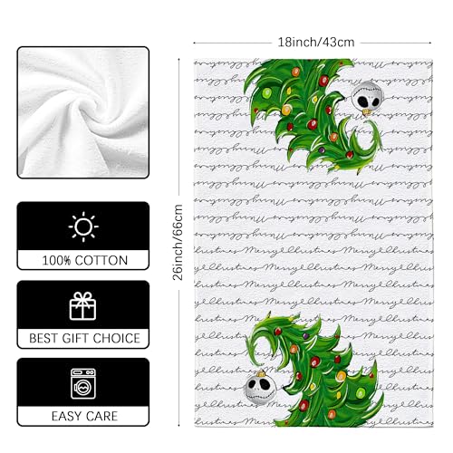 Christmas Kitchen Towels 18x26 Inch Holiday Dish Towels Home Decor Gift Set