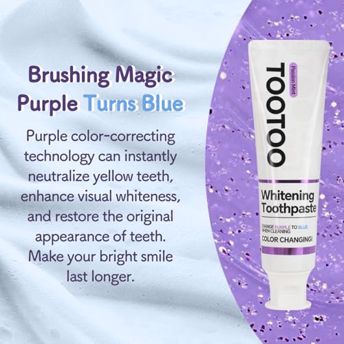 tootoo Whitening Toothpaste for Sensitive Teeth - Stain Remover, 4.2 oz
