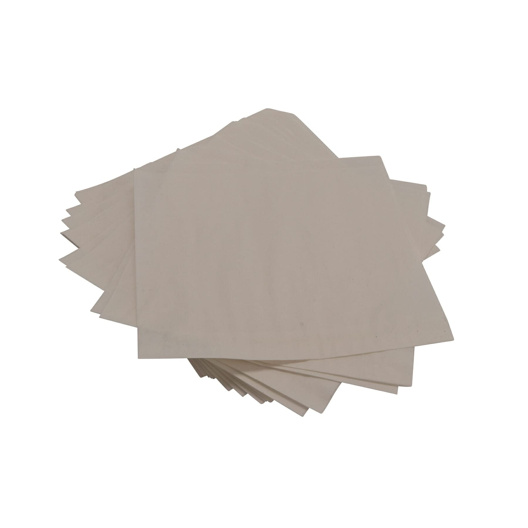 G.E.T. 4-T2000 7" x 7" White Food-Safe Double-Open Bag, Wire Cone Basket Liner, Deli Wrap (Pack of 2000)
