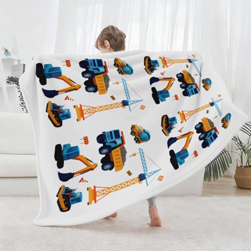 Monster Trucks Fleece Throw Blanket for Kids, Soft 50"x60" Bedding