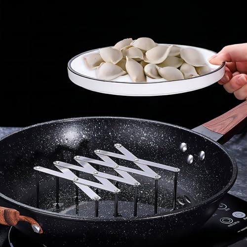 GREATLINK Adjustable Stainless Steel Pot Lid Organizer Rack