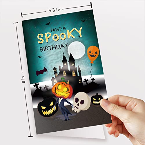 Goroar Halloween Birthday Card - Spooky October Greeting Card