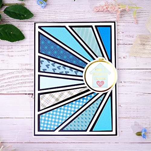 DDeehs Metal Cutting Dies Rectangle and Square Frames for Card Making Scrapbooking